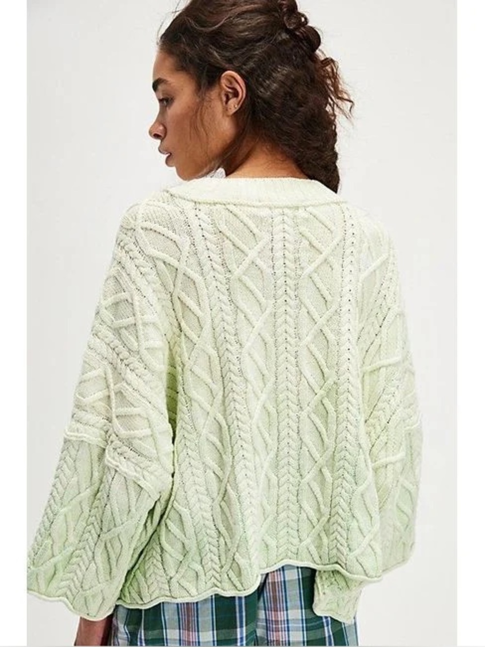 Free People Washed Ashore Cable Knit Sweater